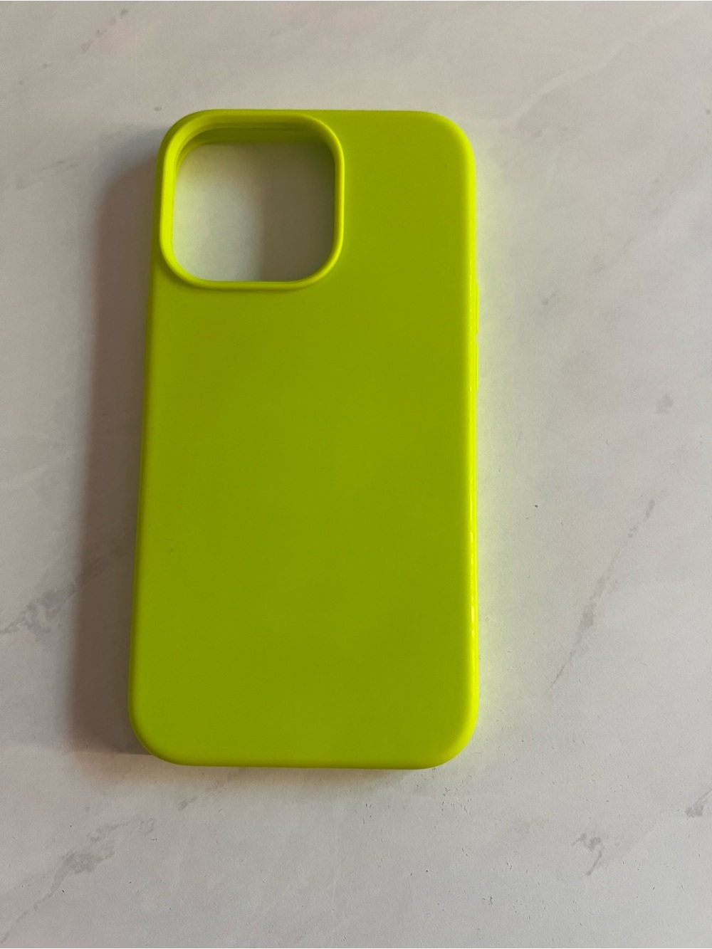 iPhone 13 Pro Neon Yellowgreen Silicone Compatible case Cell Phone Accessory